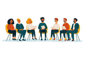 Colleagues who are talking in the office