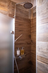 Rustic bathroom interior