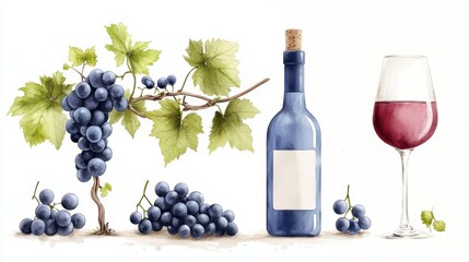 Exquisite Scenes of Artisanal Wine Production from Grape to Glass