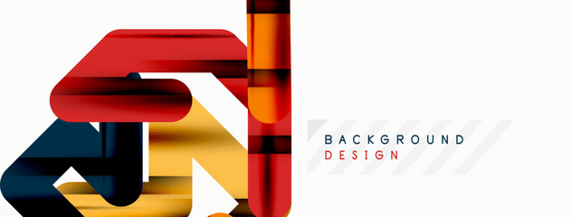 Dynamic colorful lines minimal abstract background