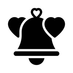 Obraz premium bells glyph icon