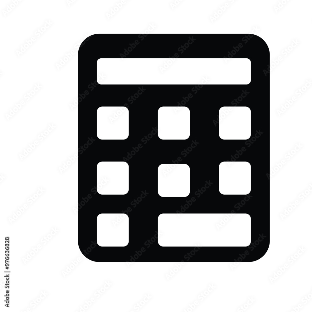 Canvas Prints simple calculator icon
