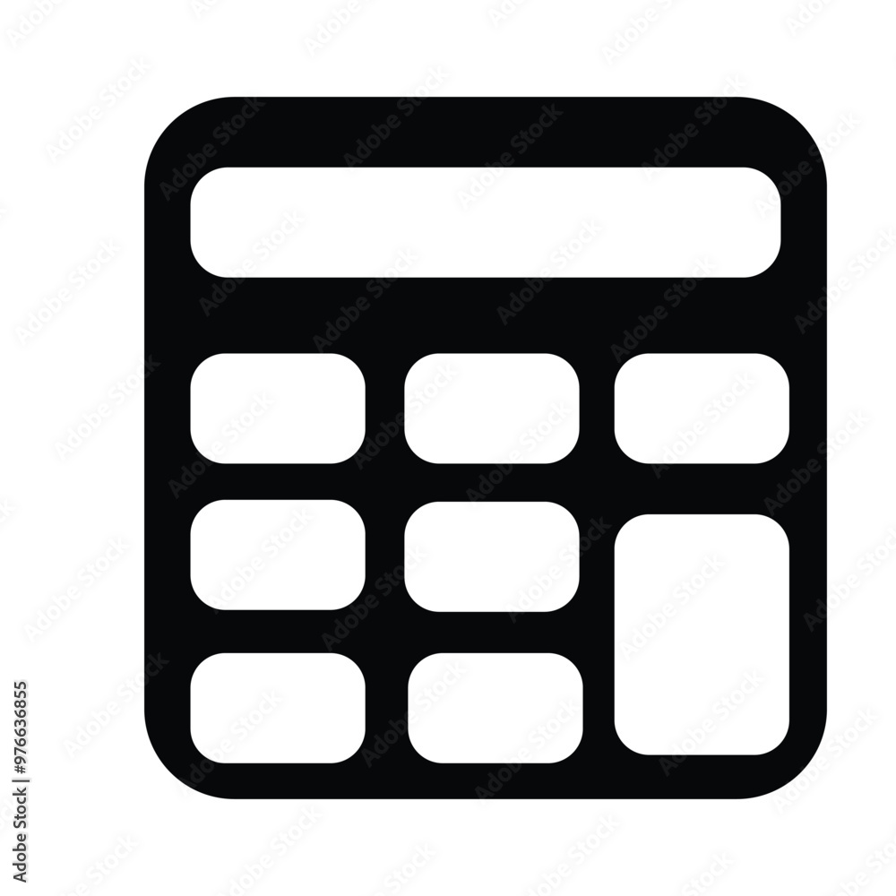 Canvas Prints simple calculator icon
