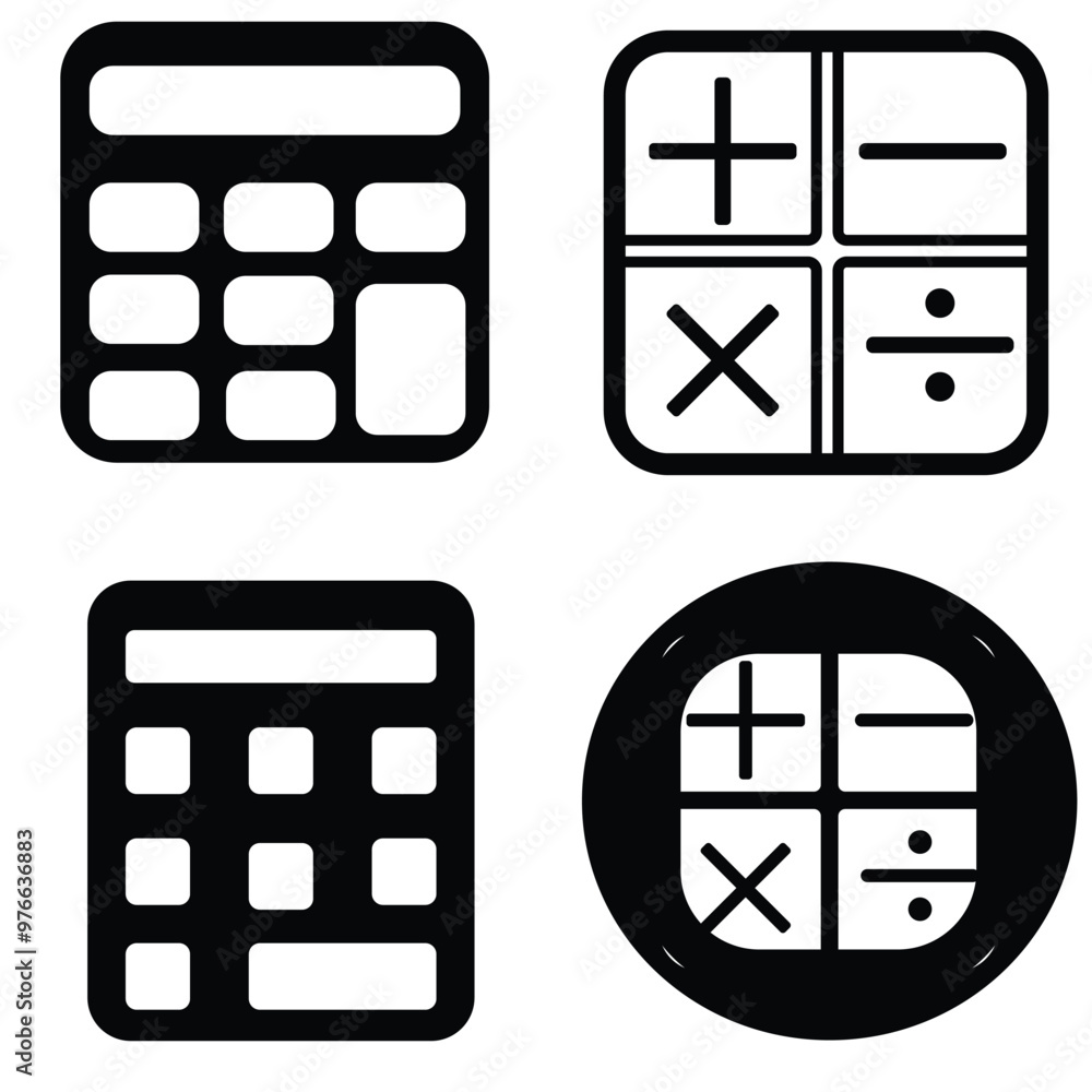 Canvas Prints simple calculator icon