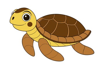 vector sea turtle illustration