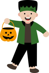 Cute boy wearing Halloween Frankenstein costume vector.
Boy celebrate Halloween wear Frankenstein monster costume vector.
kid dressed like a Frankenstein svg. 