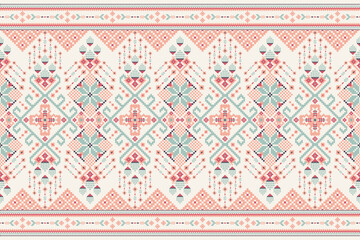 Geometric ethnic oriental pattern vector illustration	