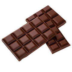 Naklejka premium chocolate bar on transparent background