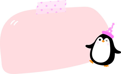 Cute Penguin Note Paper