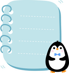 Cute Penguin Note Paper