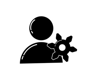 create account icon, user registration form, login and password data, account security flat vector illustration. part 1