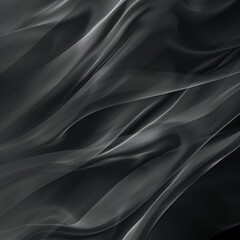 Fototapeta premium Abstract black and white photo of sheer fabric, the soft curves and lines create a sense of elegance.