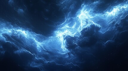 Electrical storm in a striking climate, the atmosphere charged with energy and power