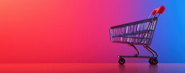 Black Friday checkout with an overflowing online cart, flashing Finalize Your Purchase alert, vibrant colors, dynamic layout, urgency in completing order