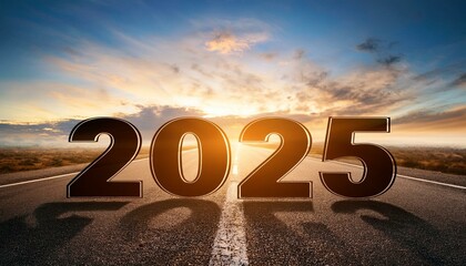 Happy new year design concept illustration creative word 