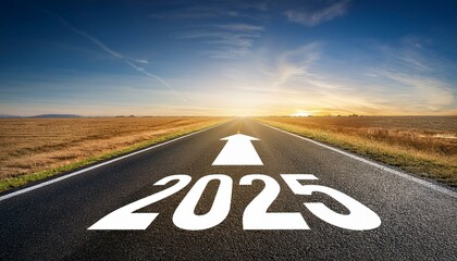 Happy new year design concept direction road street highway Arrow 