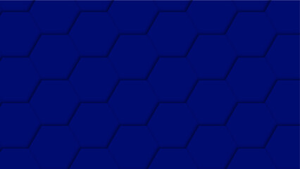 Fototapeta premium Hexagon gaming abstract background pink and blue colored bright flashes. Hexagon dark blue abstract background