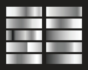 vector Silver squares collection