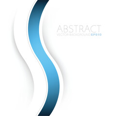 Obraz premium graphic vector curve line overlap background for text and message design 