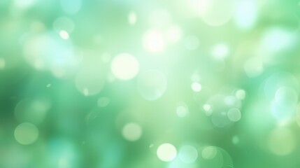Abstract Green Bokeh Background