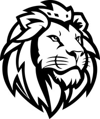 Lion sign. Design element for logo, label, emblem, sign.