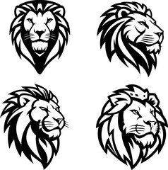 Lion sign. Design element for logo, label, emblem, sign.