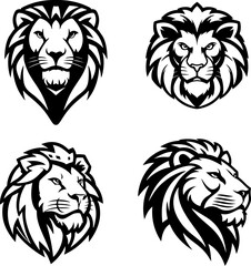 Lion sign. Design element for logo, label, emblem, sign.