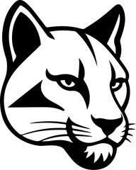 Illustration of pantera head on white background. Design element for logo, label, emblem, sign, poster, t shirt. Vector illustration © Kotliar Ivan