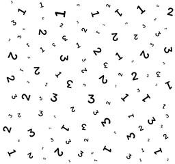 Many numbers are spread out 1 - 3