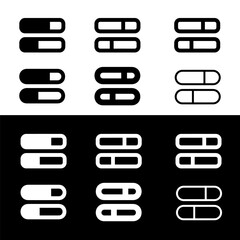 Obraz premium list item icon isolated sign symbol vector illustration Collection of high quality black style vector icons. 