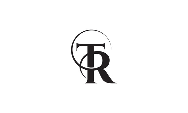 tr logo design, initial letter tr icon design vector template,  RT, TR, R, T abstract letters logo monogram, Modern creative unique elegant minimal