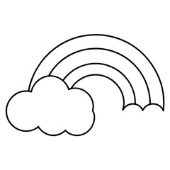 Fototapeta premium Sky rainbow vector