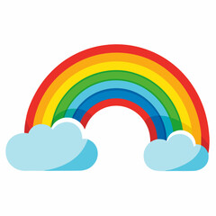 Sky rainbow vector