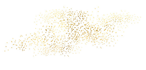 Sparkling dust particles. luxury sparkling PNG  Gold splatter border .Festive background with gold glitter and confetti for celebration. Background with glowing golden particles.