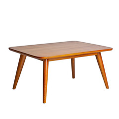 Fototapeta premium Minimalist wooden table with sleek design and four legs