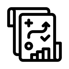 Obraz premium business line icon