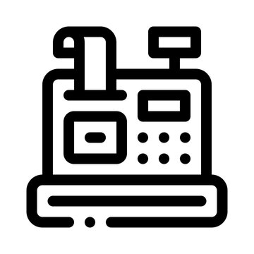 recommend clip art: cash register line icon