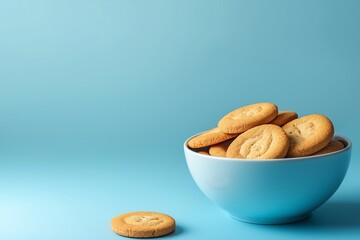 A bowl of Biscuits crackers on the table