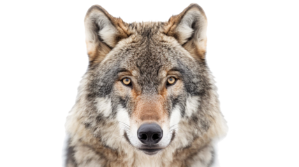 wolf isolated on white background