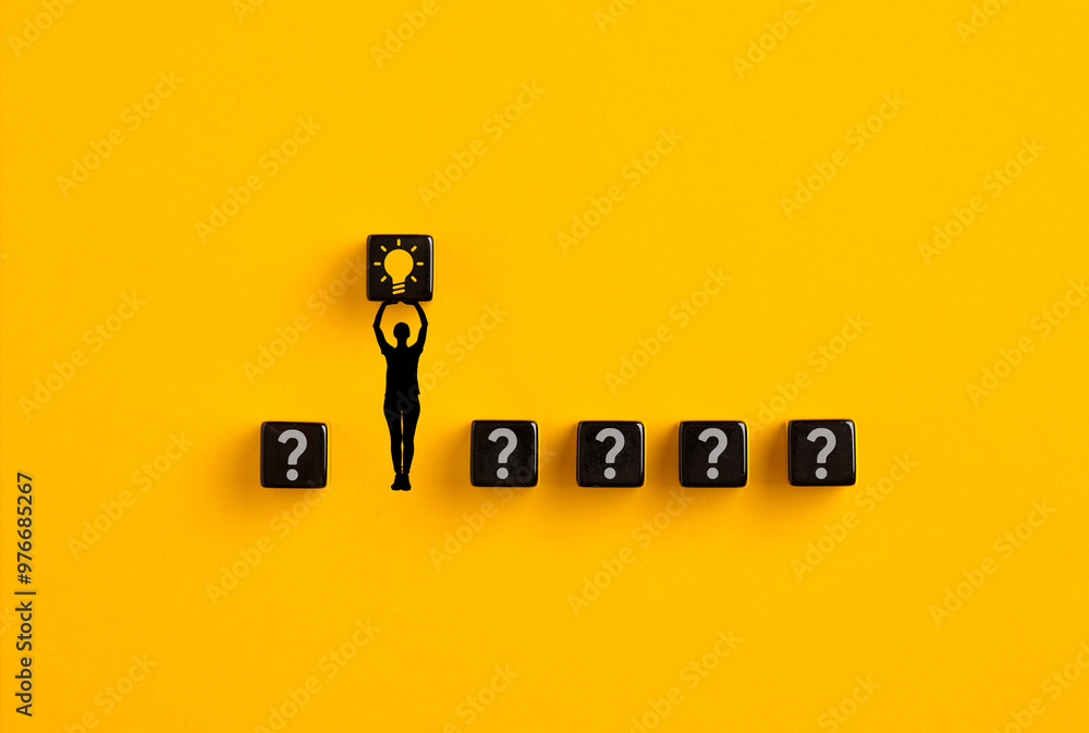 Poster to find a creative idea and solution for problems.