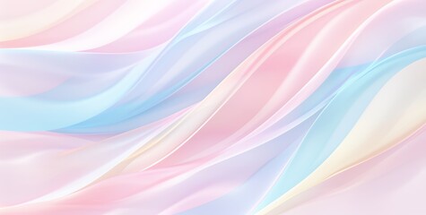 Obraz premium Abstract background with soft, pastel colors. The image is made up of flowing, wavy lines that create a delicate and dreamy atmosphere.