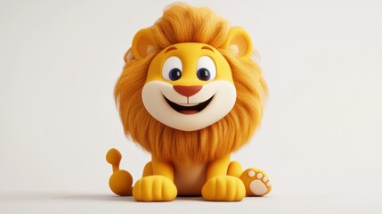 Cute Cartoon Lion.