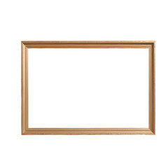 wooden frame isolated background white or transparent png