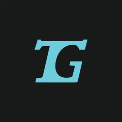 Letter TG logo template vector 