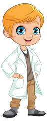 Cartoon Doctor Character Illustration