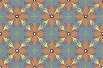 Fototapeta premium Vintage floral, seamless fabric pattern, digital file download. 