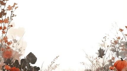 Autumn's Gentle Whisper: A Serene Canvas of Seasonal Transformation Framed by Nature's Warm Palette