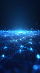 Fototapeta premium Blue technology background