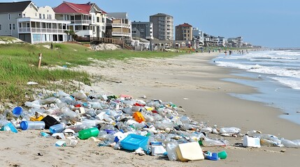 Paradise Lost: Coastal Beauty Marred by Plastic Pollution's Devastating Impact on Beach Ecosystems