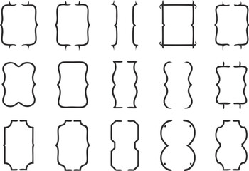 Different brackets set. Vector illustration
